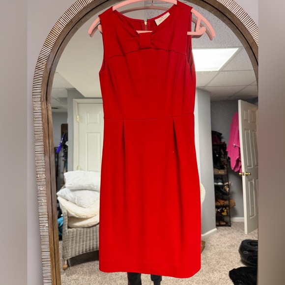 kate spade Dresses & Skirts - kate spade Red Sleeveless Sheath Dress with Bow Detail